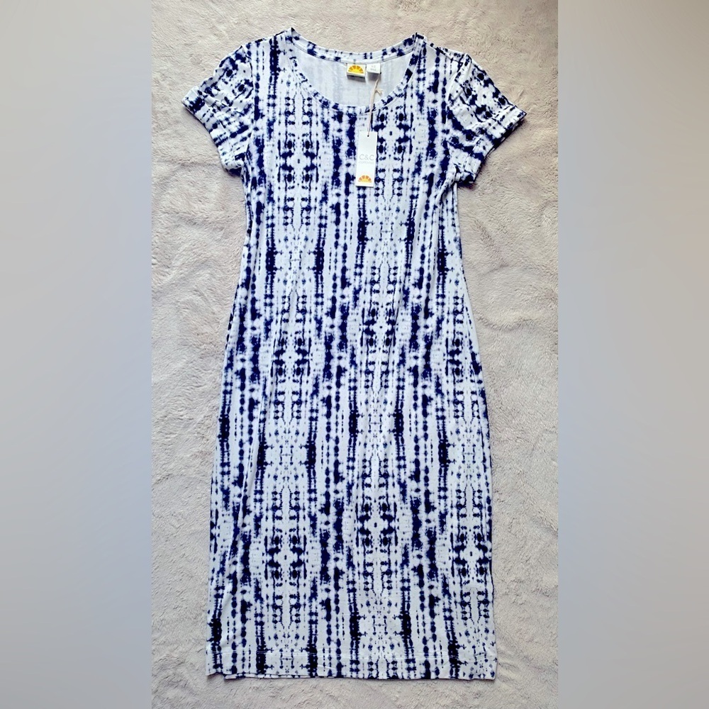 NWT C&C California Jersey Midi Dress - Picture 2 of 6